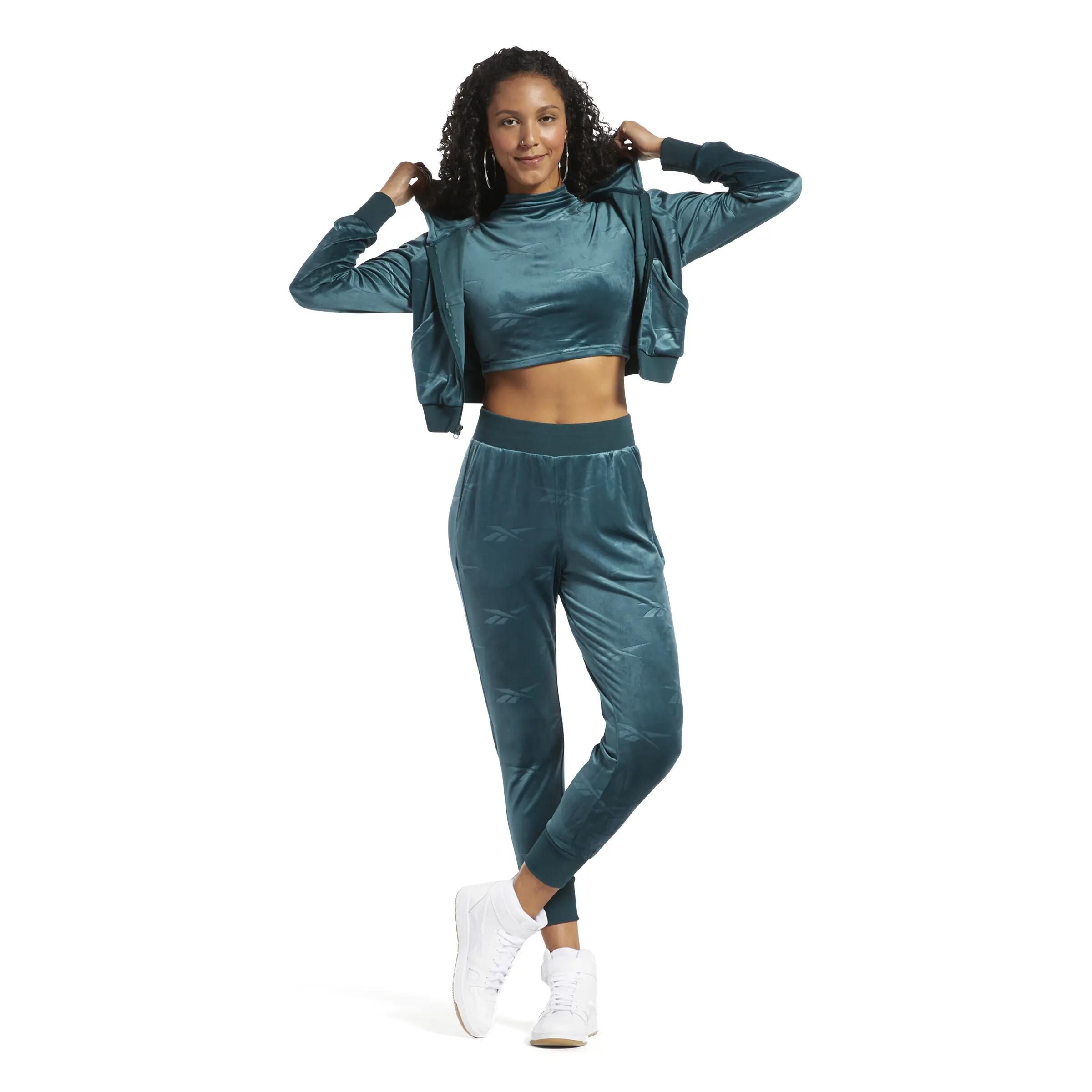 Pantaloni Da Jogging Donna Reebok Energy Q4 Verde Foresta 5/5