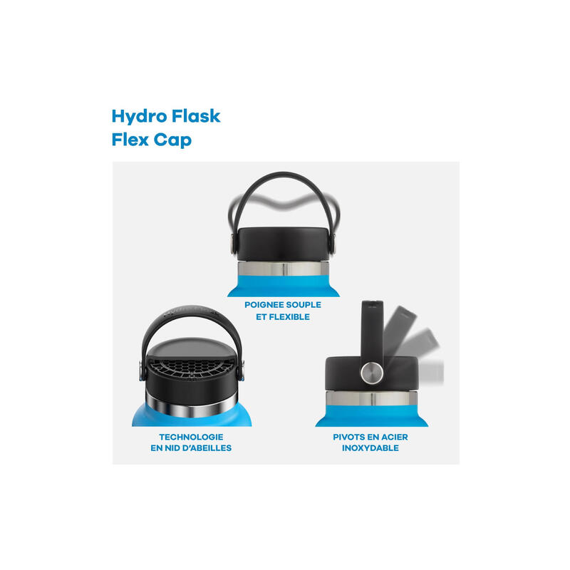 Thermos Hydro Flask boca larga com tampa flexível 40 oz