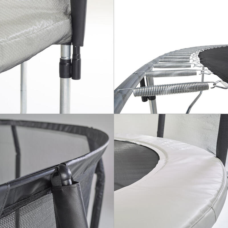 Trampoline Ecd-Germany 366 Cm Avec Filet Sécurité Et échelle - Bleu - Complet