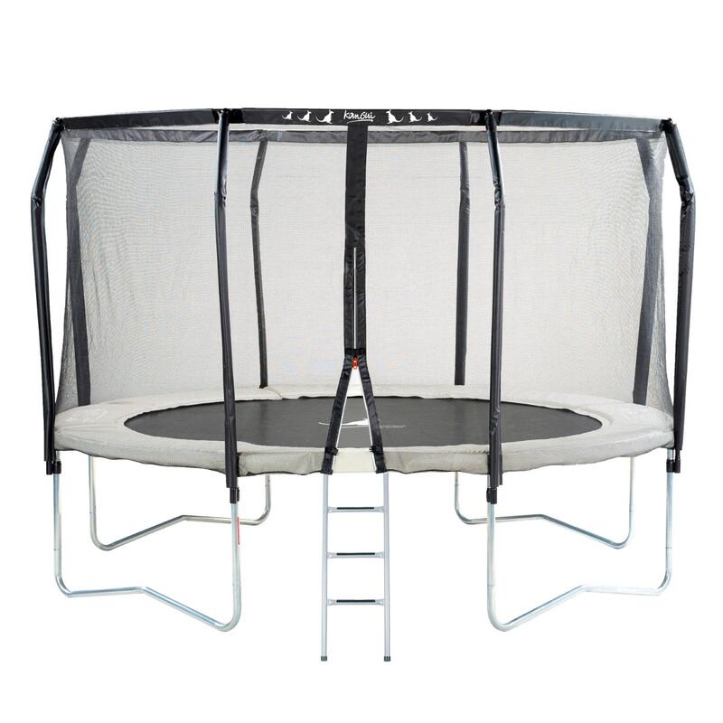 Trampoline de jardin rond Ø426cm avec filet de sécurité + échelle - Fabrication