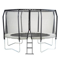Trampoline de jardin rond Ø366cm avec filet de sécurité + échelle - Fabrication