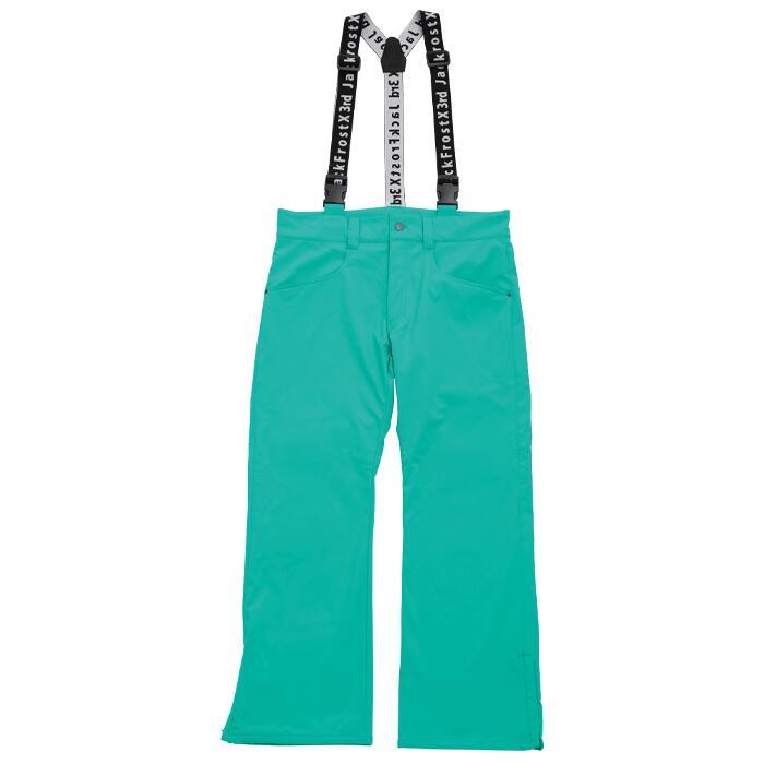 Unisex  Waterproof/Windproof Snow Pants with suspender - Green