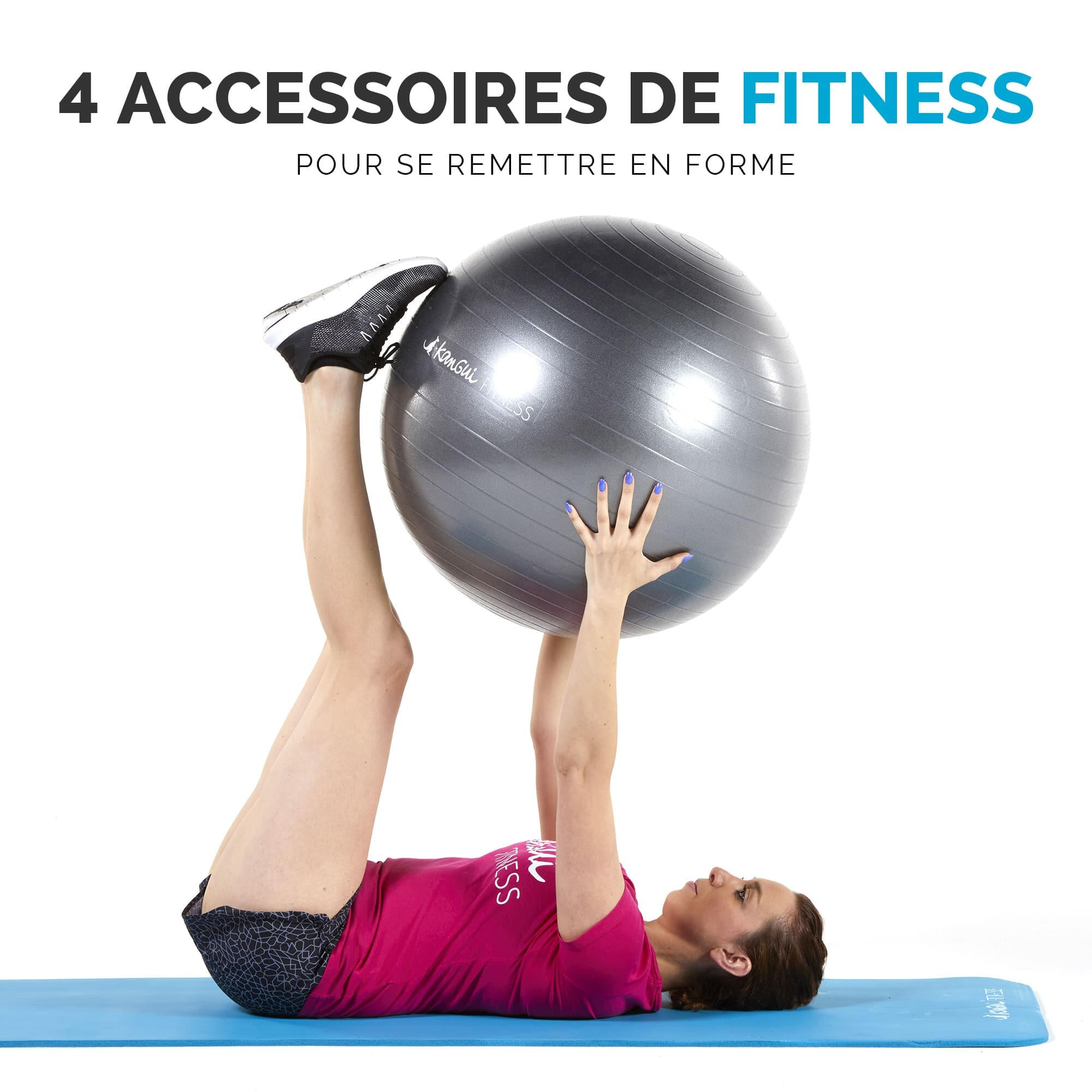 Pack d'accessoires de fitness - KIT HOME FITNESS - BASIC 2/5