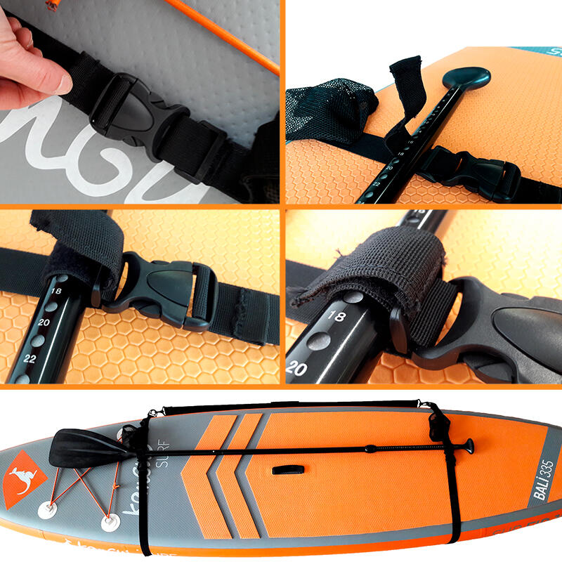 Sangle de portage pour stand up paddle gonflable avec fixation pagaie 4/4