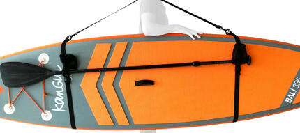 Sangle de portage pour stand up paddle gonflable avec fixation pagaie
