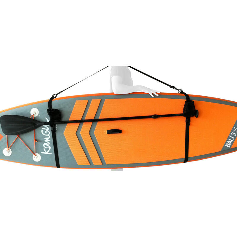 Sangle de portage pour stand up paddle gonflable avec fixation pagaie