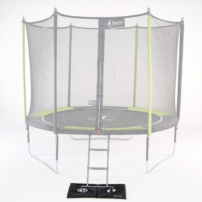 Tapis de sol universel pour trampoline - Réversible noir ou vert