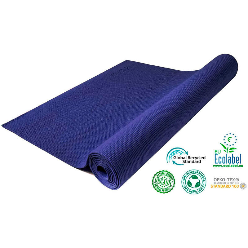 Esterilla de Yoga Antideslizante Basic Germany  Azul Oscuro 100% Poliester Vi HQ
