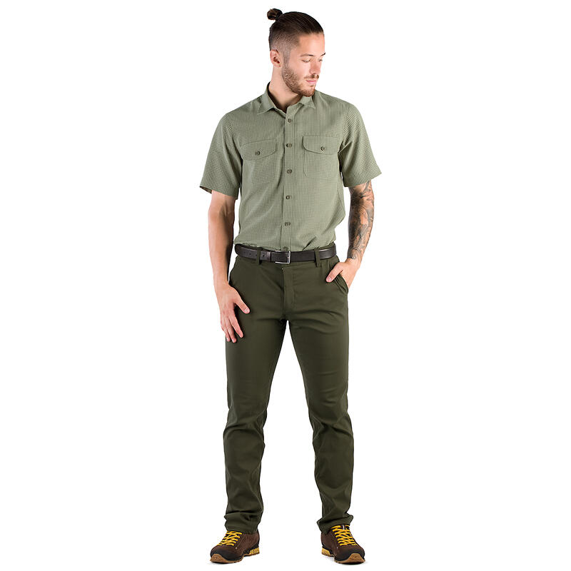 Cămașa de teren Tagart Sahara Short Green cu mânecă scurtă și protecție UV