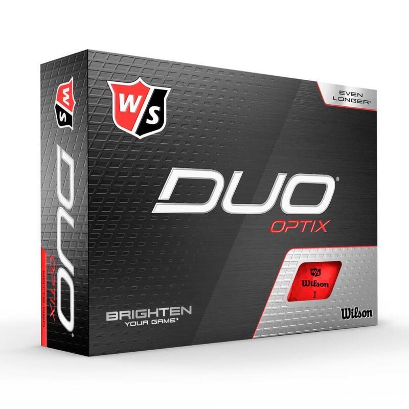 Balle de Golf Wilson Duo Optix Rouge