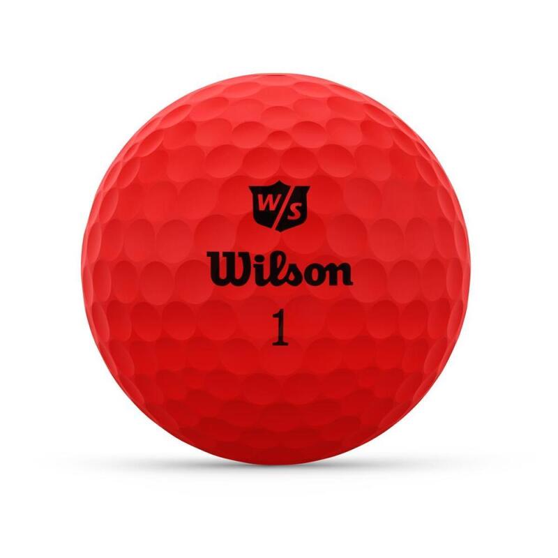 Balle de Golf Wilson Duo Optix Rouge