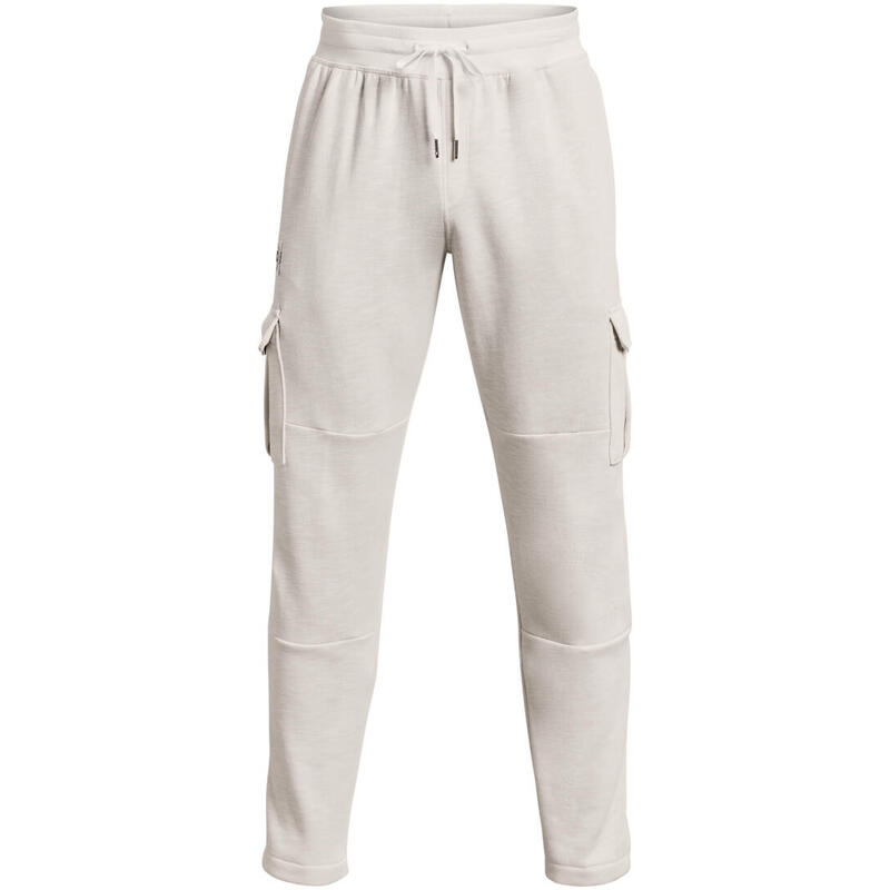 Broek Under Armour Essential Fleece Heritage Cargo, Wit, Mannen