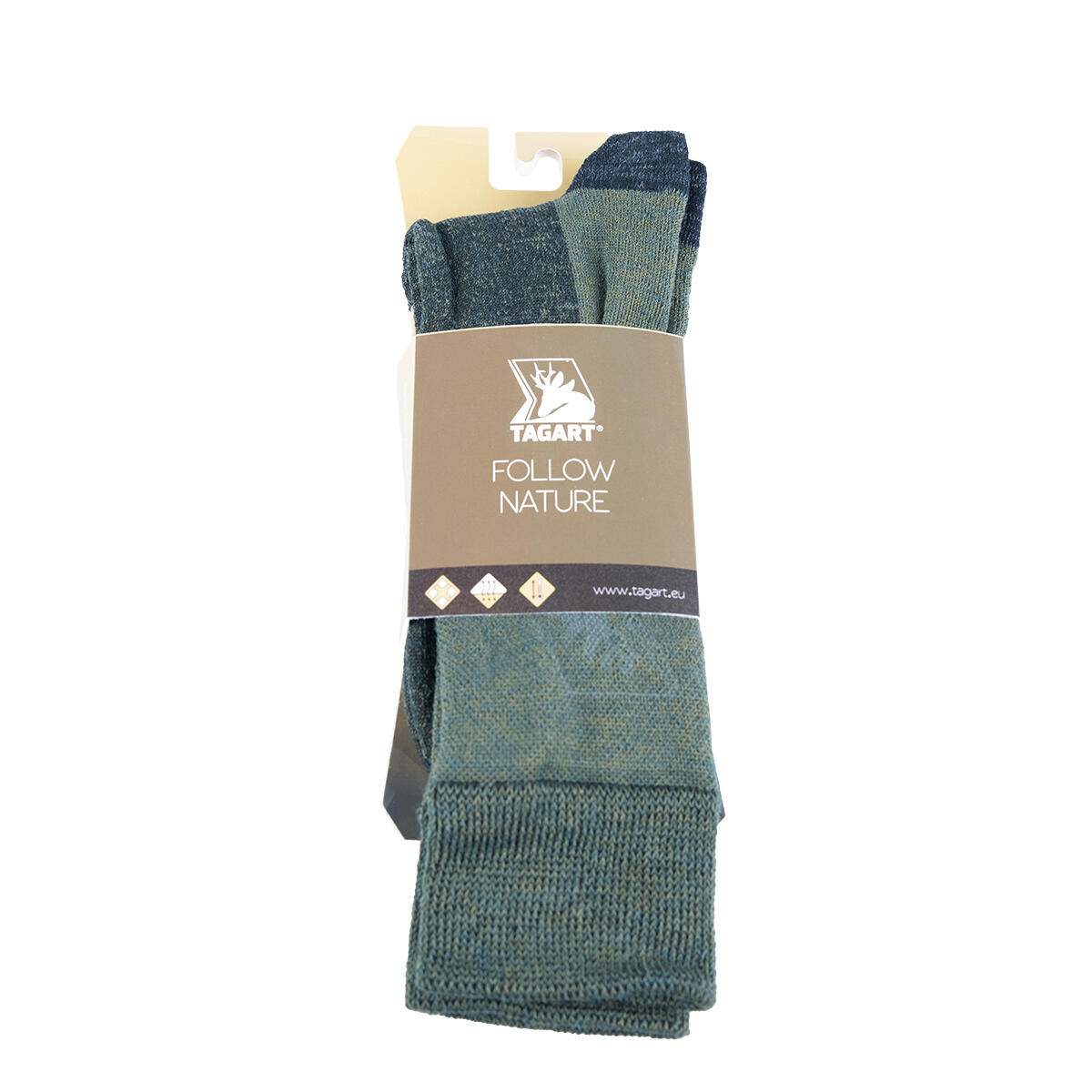 Unisex Jagd-Socken Tagart Winter High Grün mit Kevlarverstärkungen 2/4