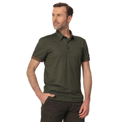 T-shirt de chasse homme Tagart Polo Hals 2 Dark Green haute respirabilité