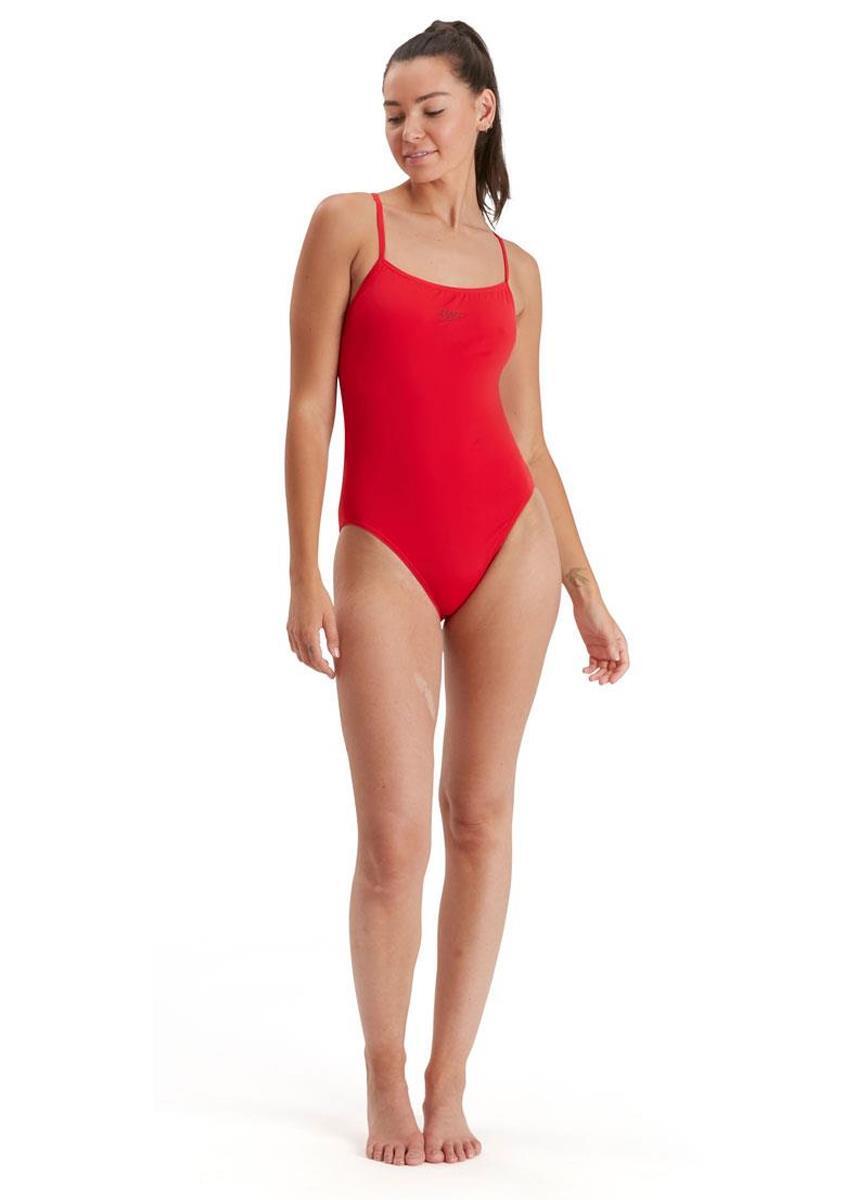 SPEEDO Speedo Eco Endurance+ Thinstrap Swimsuit - Fed Red