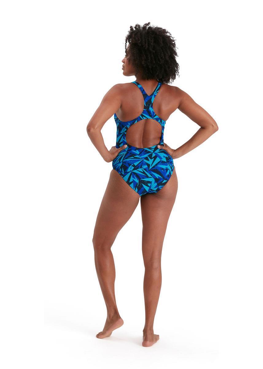 Maillot de bain Speedo Boom Logo Medalist femme - Navy/Pool, Taille UK 28 3/4