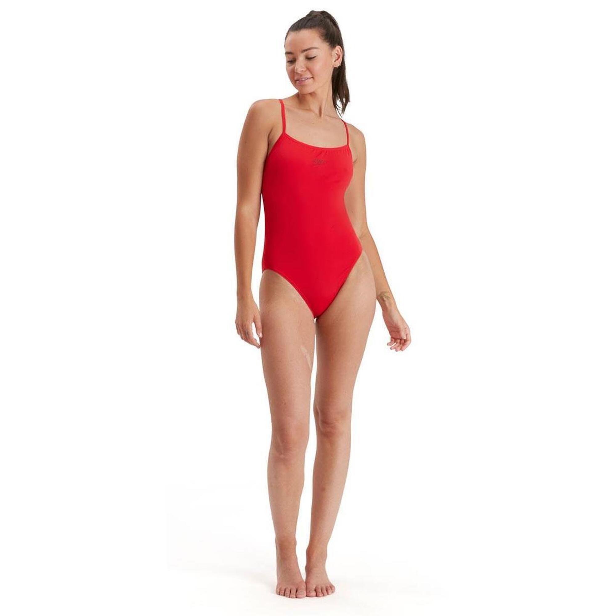 Speedo Eco Endurance+ Thinstrap Swimsuit - Fed Red 1/5