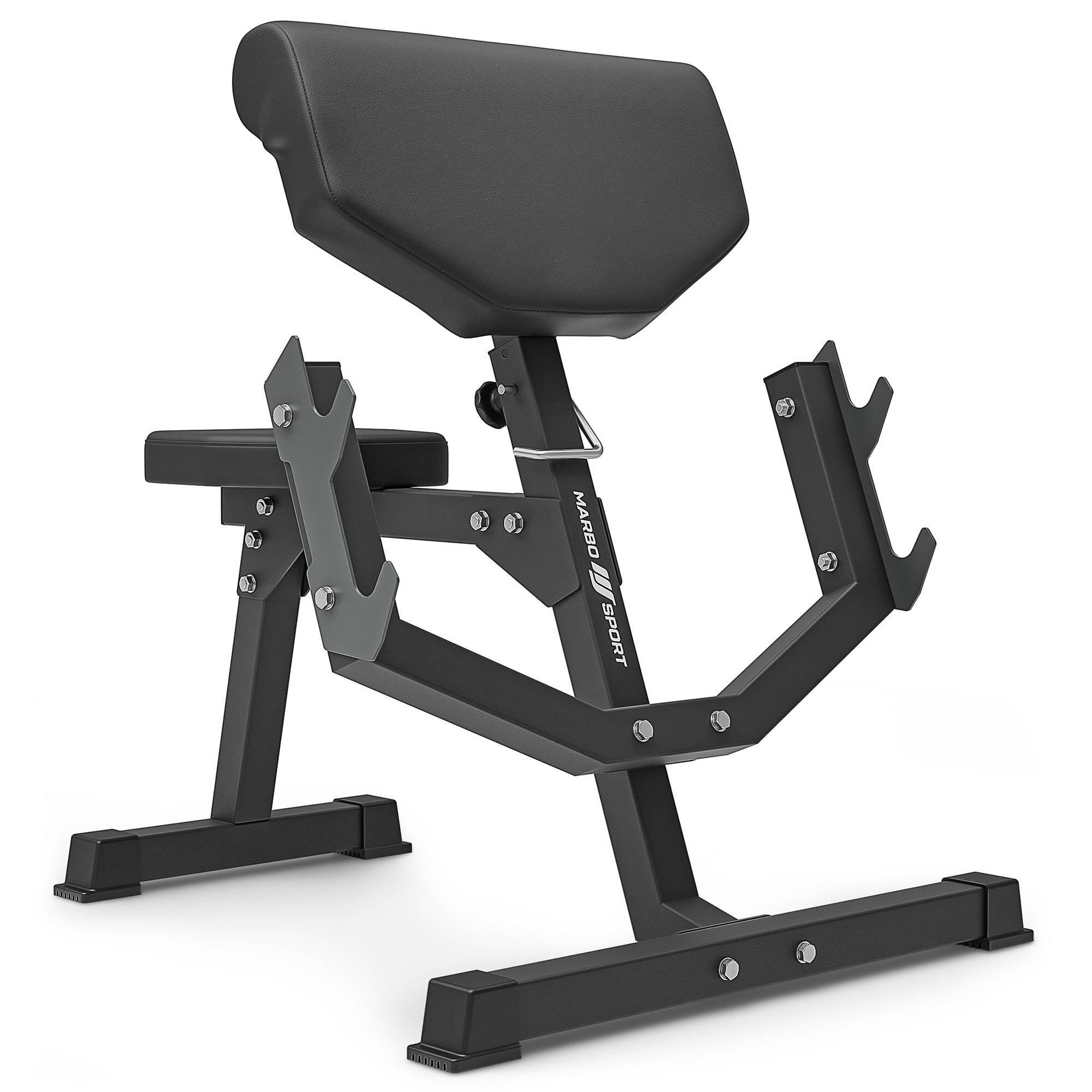MARBO SPORT Panca Scott (barra di preghiera) con supporto regolabile MS-L107 2.0
