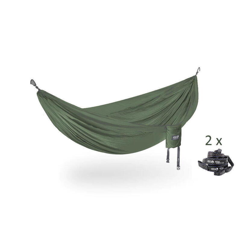 Hamak turystyczny ENO TravelNest Hammock & Straps Combo - charcoal