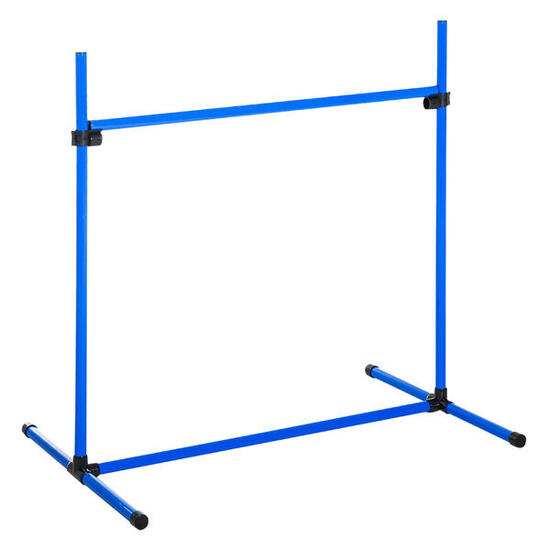 PawHut Set di 4 Ostacoli Regolabili Agility Dog con Borsa 99x71x95cm