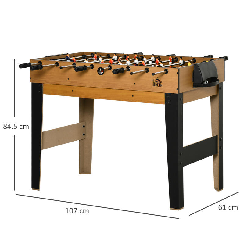 Masa de joc pentru fotbal, biliard, tenis si hochei, MDF si otel, 107X61X84.5cm