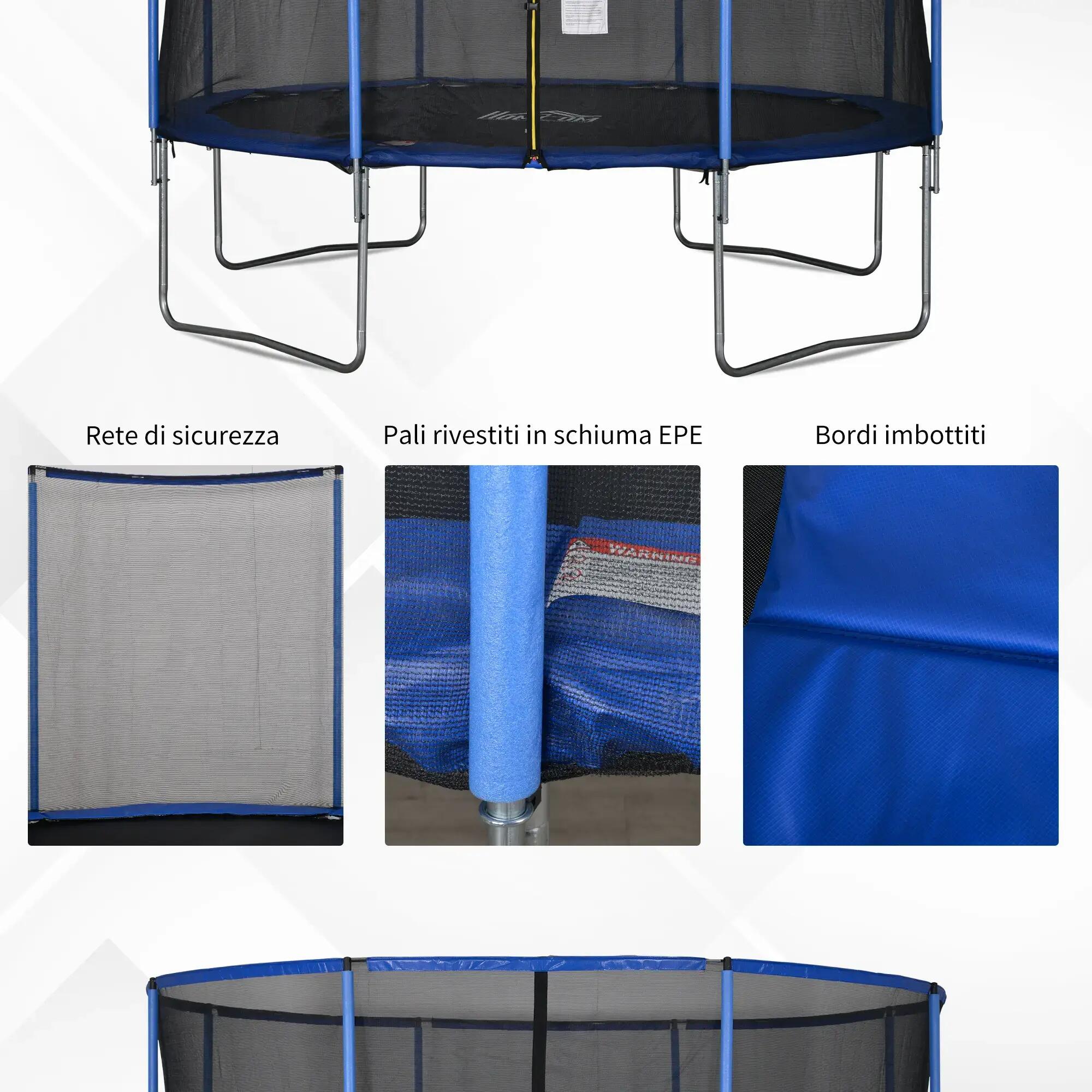 Trambulina pentru adulti si copii, 366cm 5/5