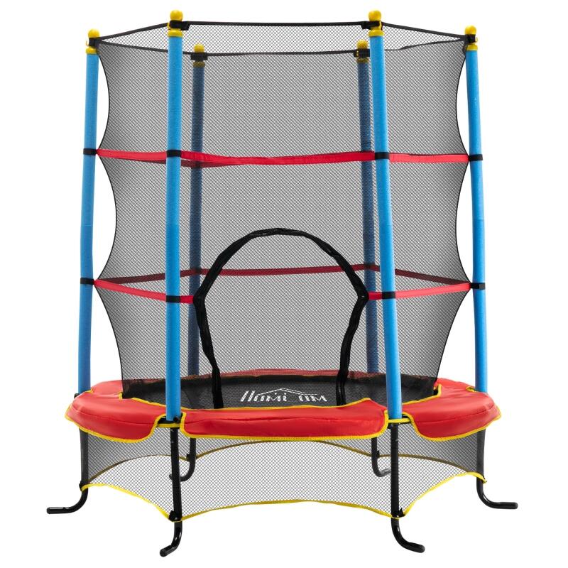 HOMCOM Trampolino Elastico per Bambini 3-6 da Interno Esterno Multicolore