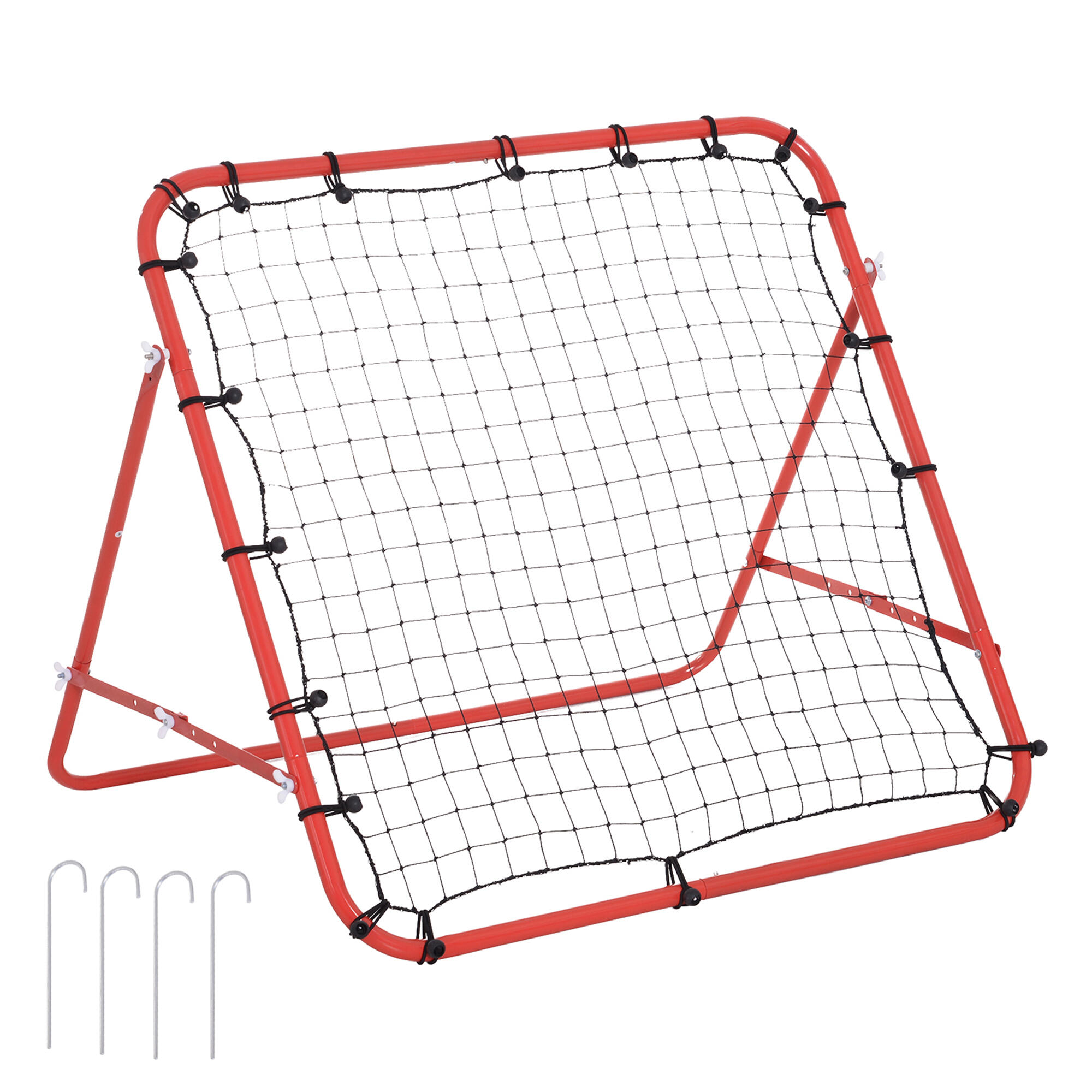 HOMCOM Rede de Rebote 96x80x96 cm Vermelho HOMCOM