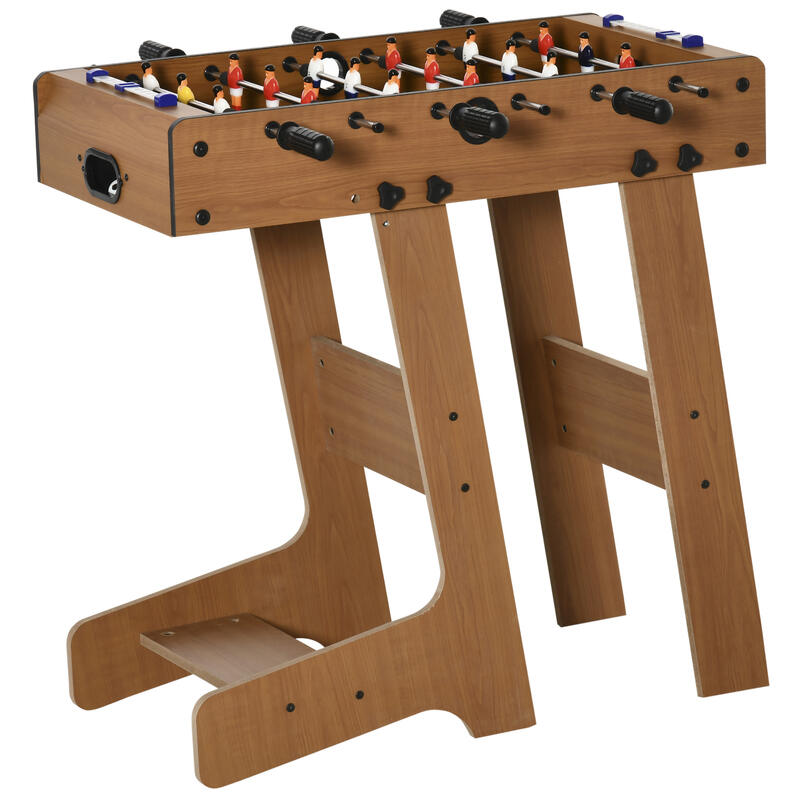 Mesa de Matraquilho HOMCOM 69x37x70 cm Cor de madeira natural