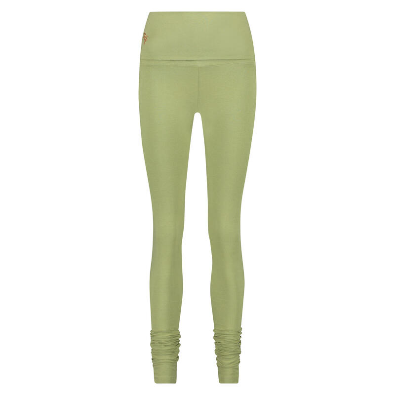 Shaktified - Legging de yoga confortable avec Bordure en revers - Vert Clair