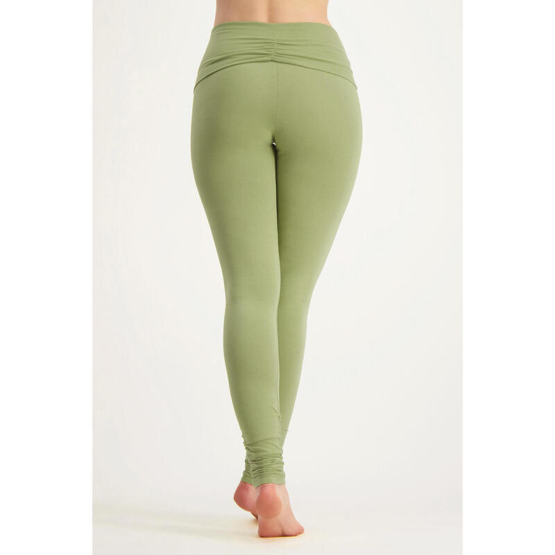 Shaktified - Legging de yoga confortable avec Bordure en revers - Vert Clair