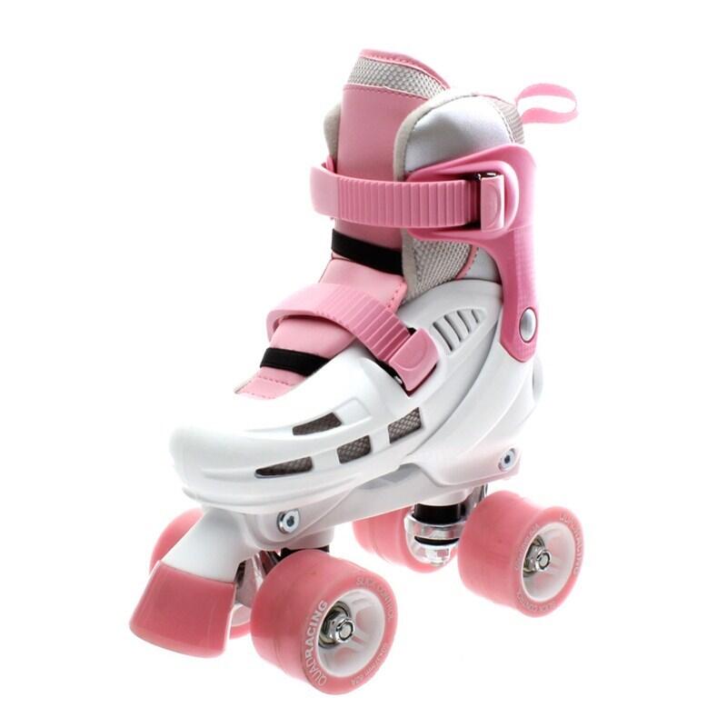 SFR Storm White/Pink Quad Roller Skates
