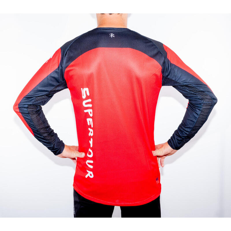 Maillot Vélo Red Mountain Manches Longues