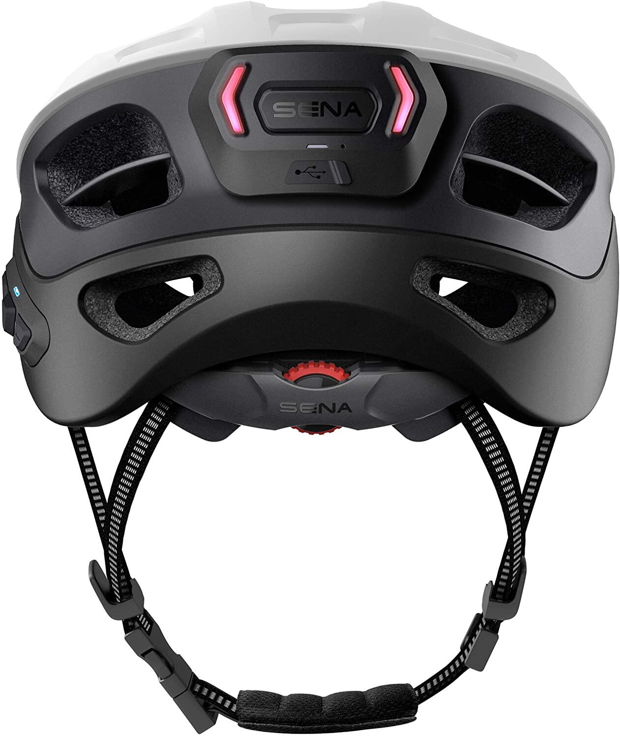 CASCO DA BICI (CON SISTEMA DI COMUNCIAZIONE INTEGRATO ) SENA R1 EVO, BIANCO 3/5