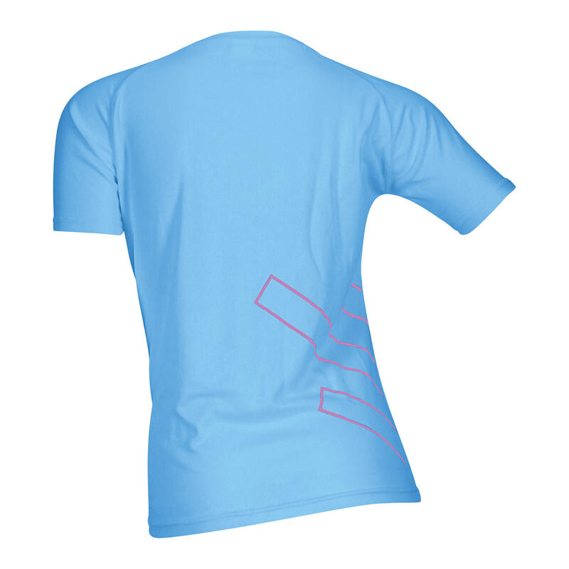 T-Shirt damen Fitness Running Cardio türkis