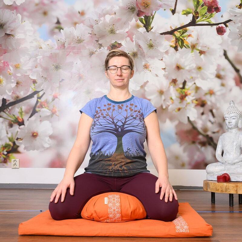 Coussin de Méditation Zafu Orange