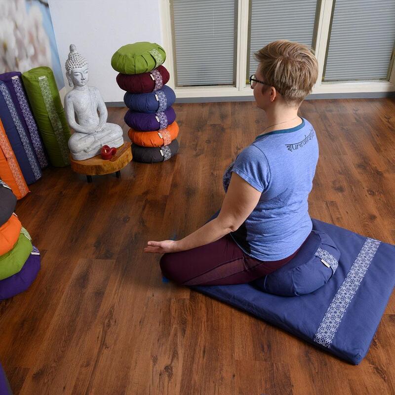 Alfombra de Meditación Zabuton Azul Mezclilla