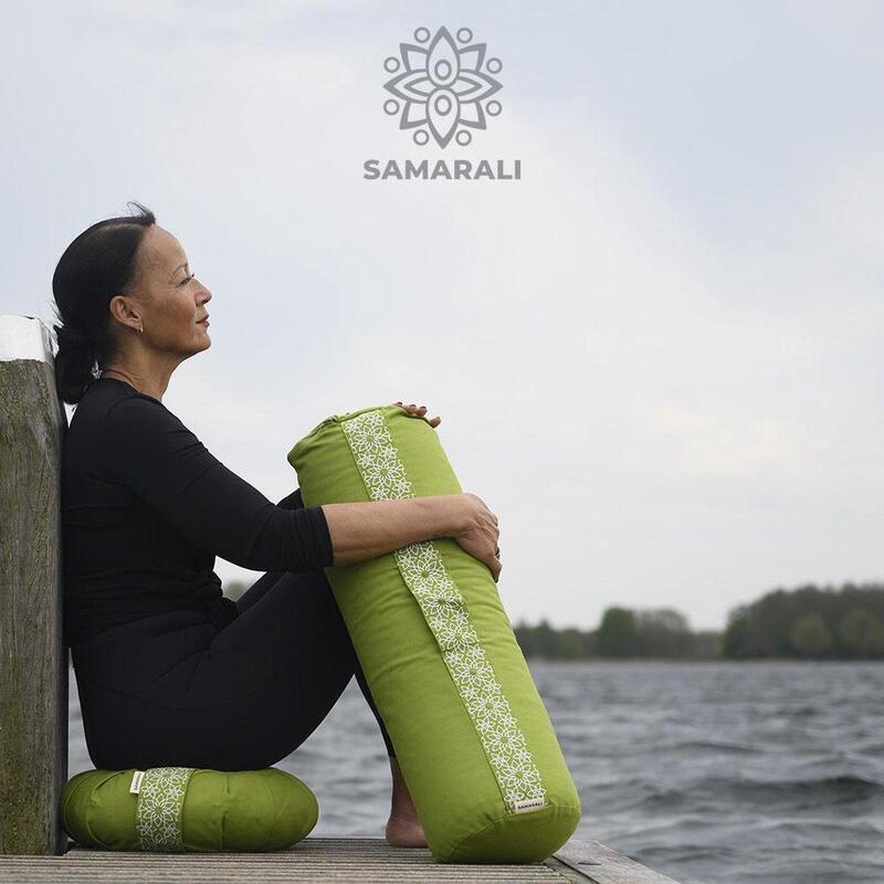 Samarali Bolster da Yoga Verde