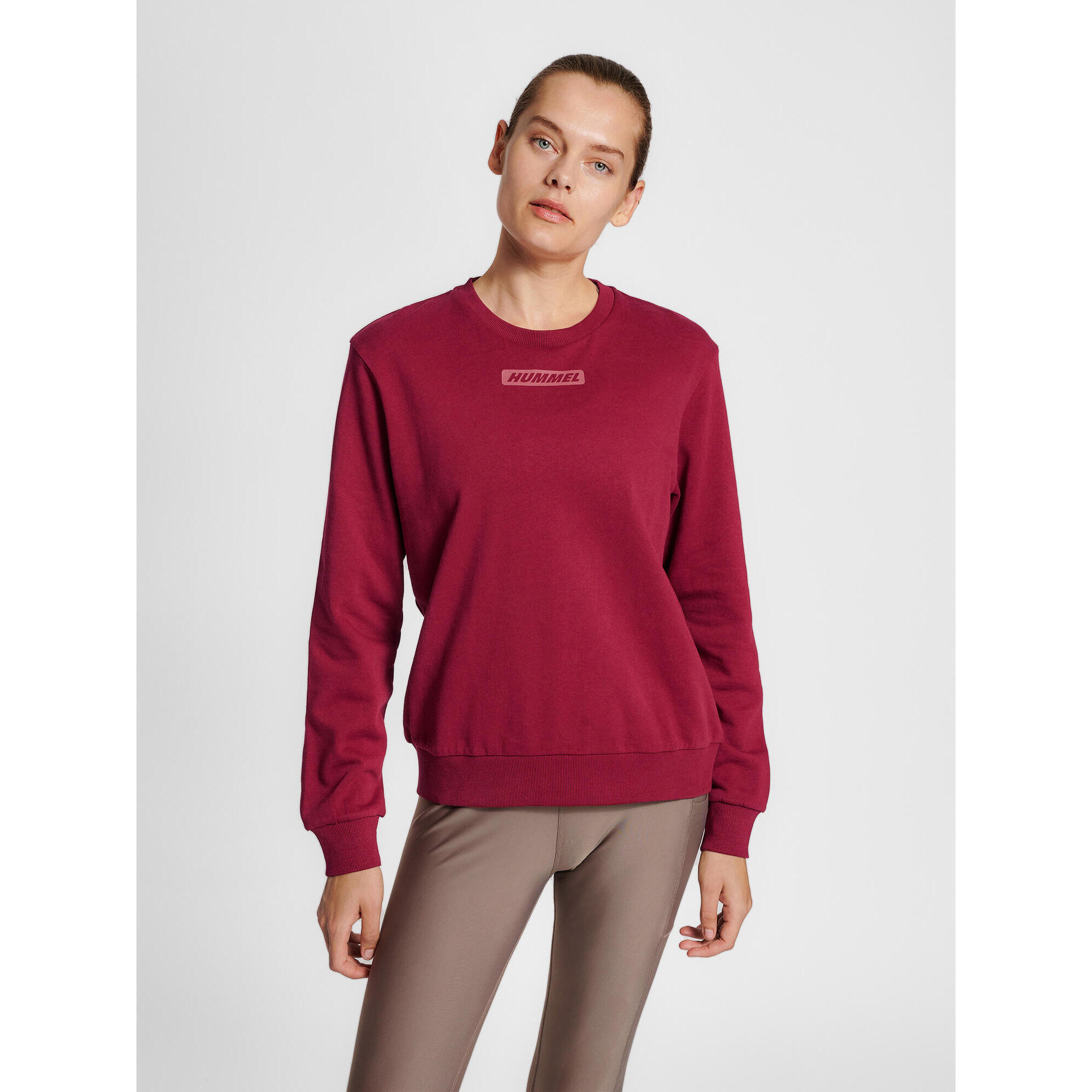 Hummel - Enfiler Sweat-shirt Hmlte Element Femme Hummel - Sweat-shirt - Rouge - 42 M/l - Decathlon