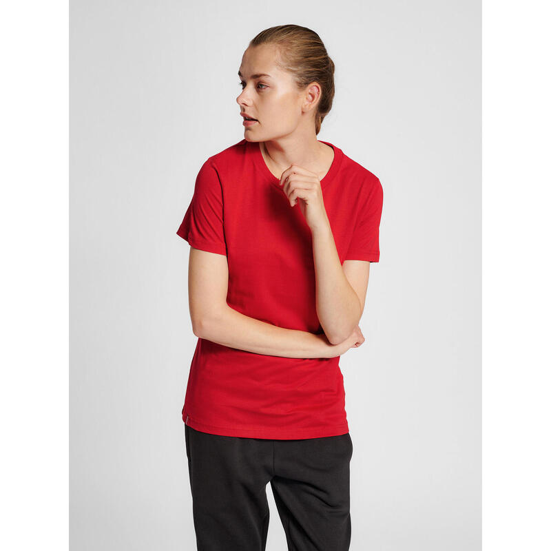 T-shirt de mulher Hummel Red Basic