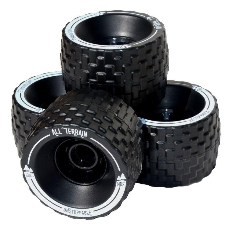 ATOM MBS all terrain wheels 100mm black (4 pcs)
