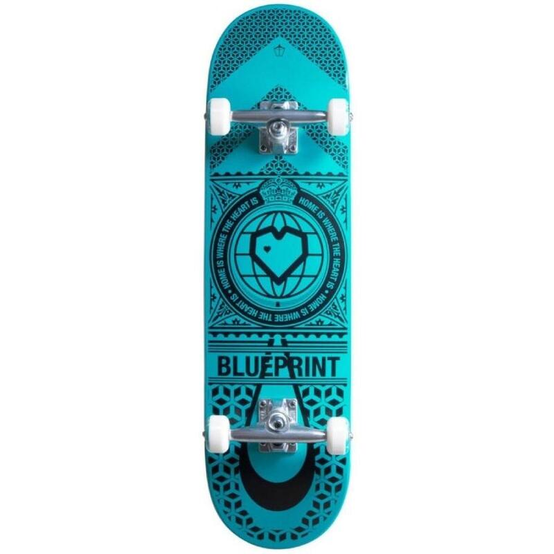 Blueprint Home Heart - Black/Teal 8.25