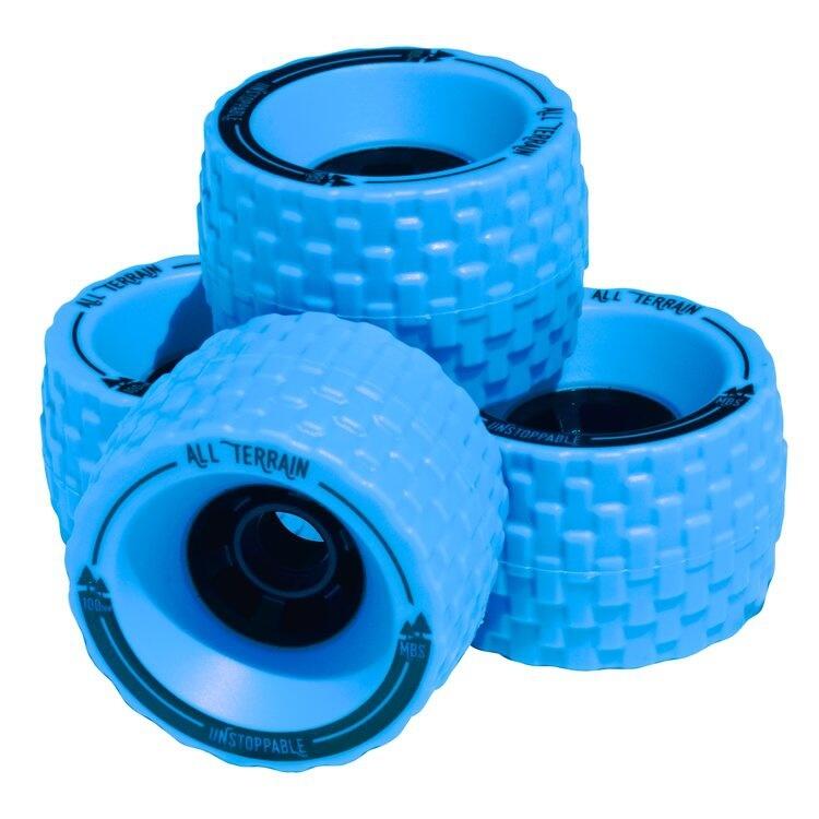 ATOM MBS all terrain wheels 100mm blauw