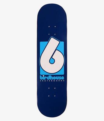 Vogelhaus-Skateboard-Deck 8.37 B-Logo-Blau