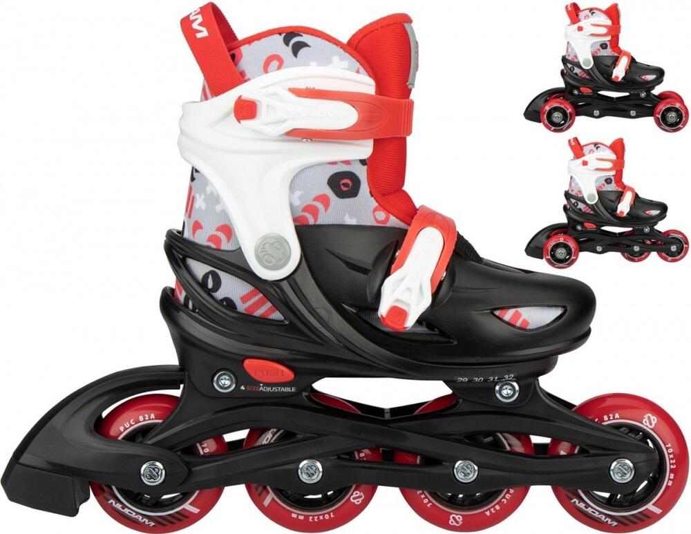 NIJDAM Nijdam - 3-1 inline skate -street shift -verstelbaar