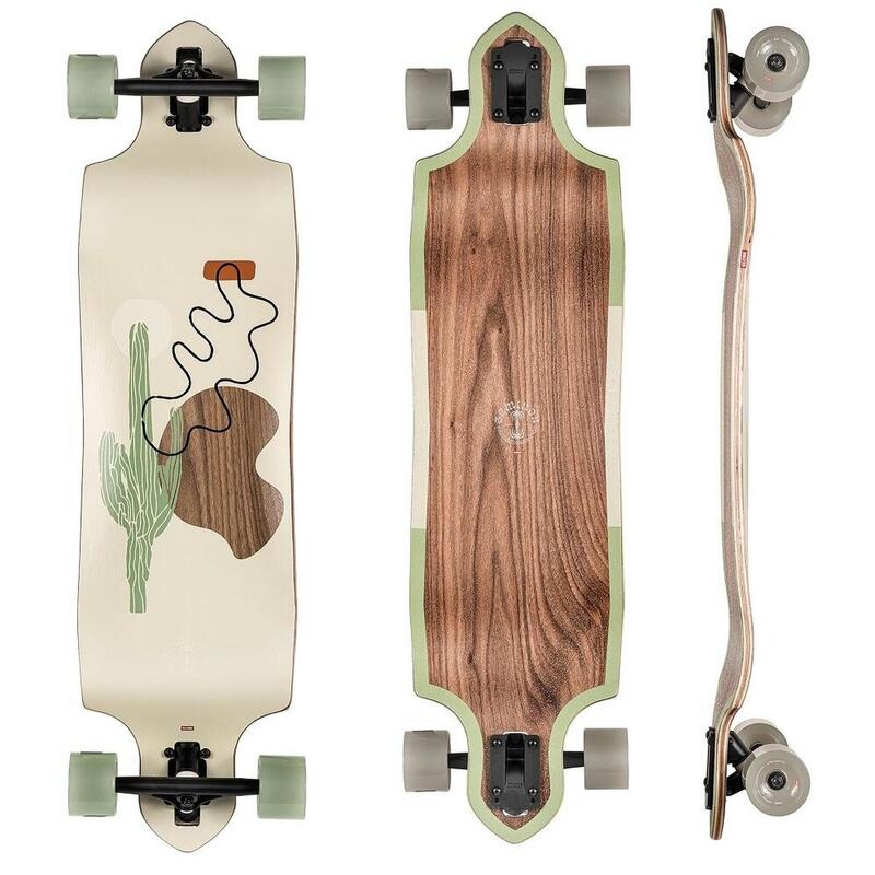 Globe Geminon Micro Drop Walnut Cacti Longboard