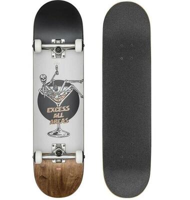 Globe g1excess 8.0 skateboard white brown