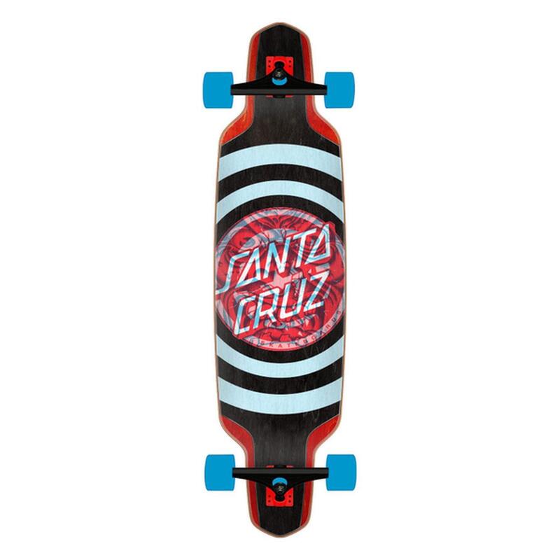 Santa Cruz - Decoder Roskopp Black/Red 37.5" Drop Down Longboard