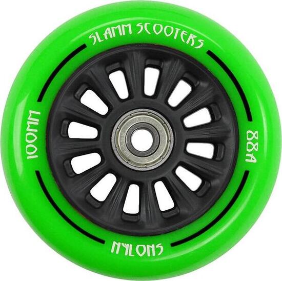 Slamm Nylon core stuntstep wiel groen