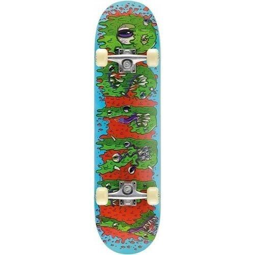 Osprey Complete Double Kick Skateboard, Maple Deck Slime 1/4